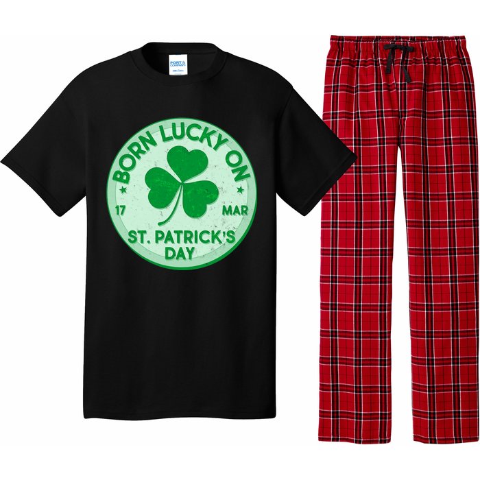 Born Lucky On St. Patrick's Day Pajama Set