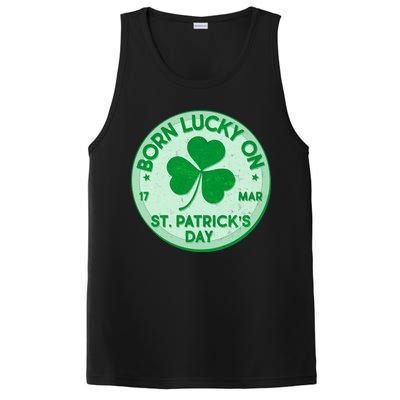 Born Lucky On St. Patrick's Day PosiCharge Competitor Tank