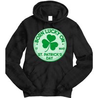 Born Lucky On St. Patrick's Day Tie Dye Hoodie