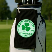 Born Lucky On St. Patrick's Day Golf Towel