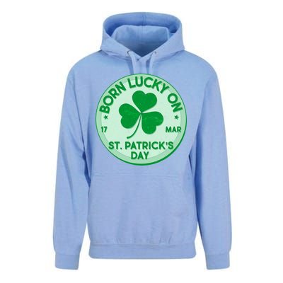 Born Lucky On St. Patrick's Day Unisex Surf Hoodie