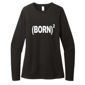 Born squared Womens CVC Long Sleeve Shirt