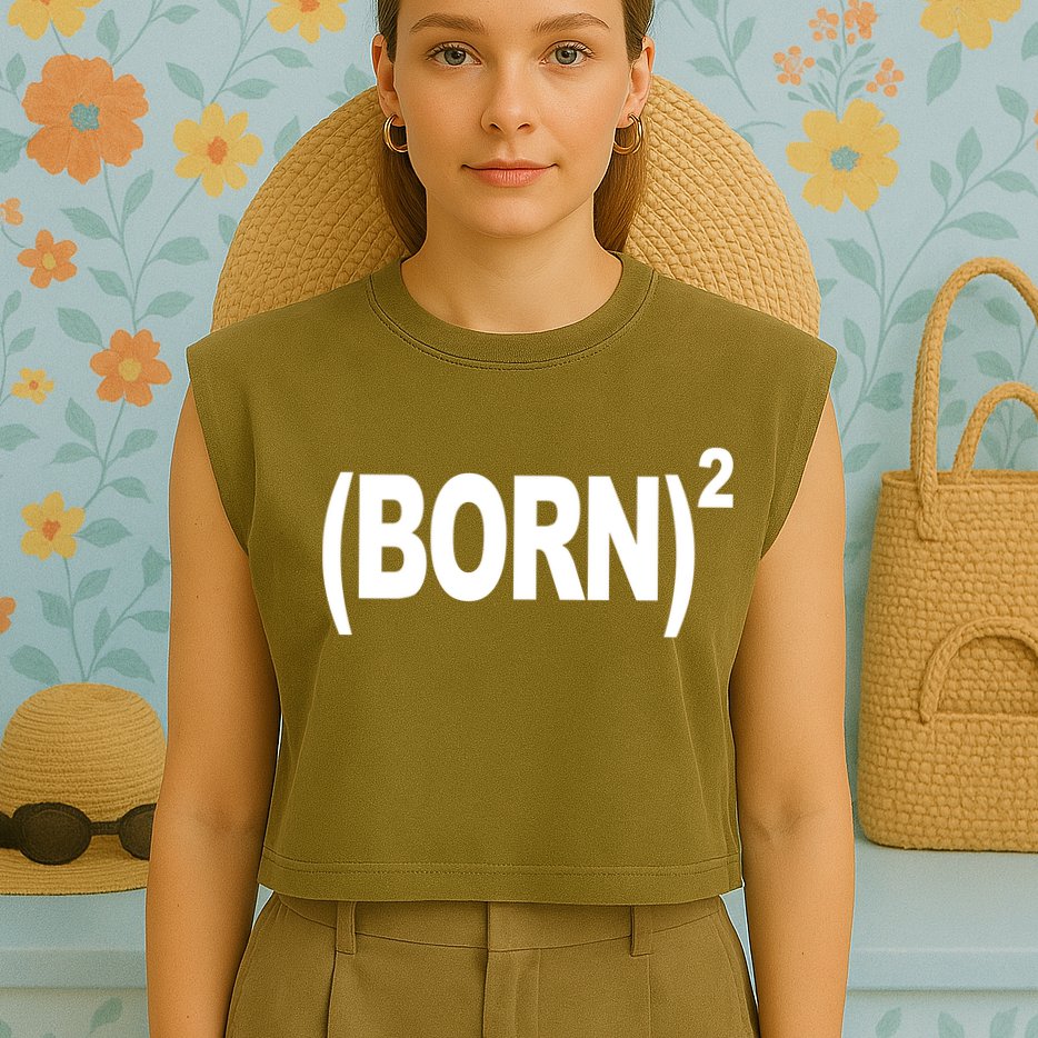 Born squared Garment-Dyed Women's Muscle Tee