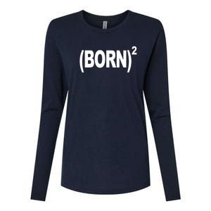 Born squared Womens Cotton Relaxed Long Sleeve T-Shirt