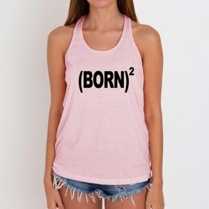 Born squared Women's Knotted Racerback Tank