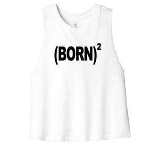 Born squared Women's Racerback Cropped Tank