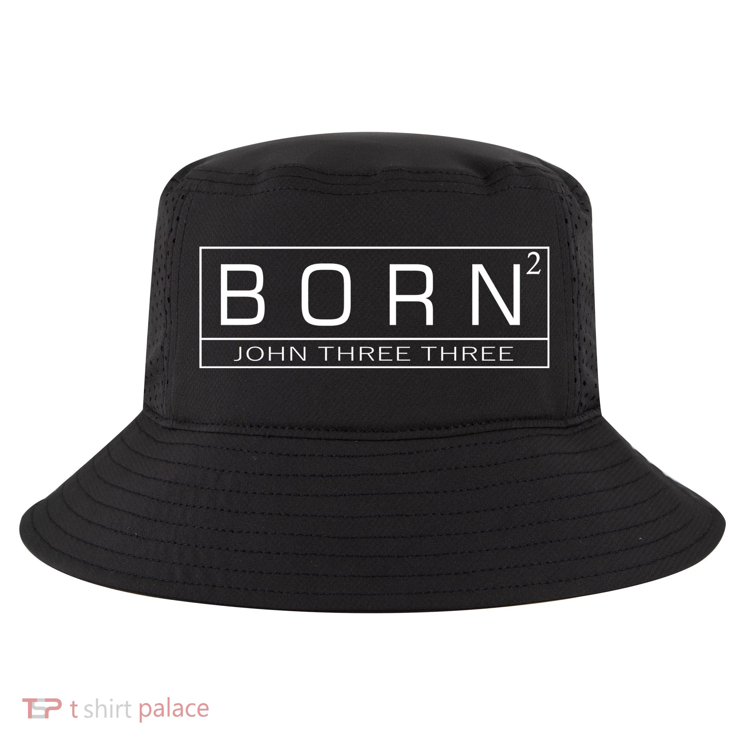 Born Squared Born Again Christian Cool Comfort Performance Bucket Hat