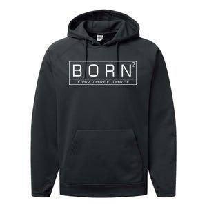 Born Squared Born Again Christian Performance Fleece Hoodie