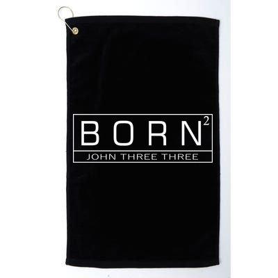 Born Squared Born Again Christian Golf Towel