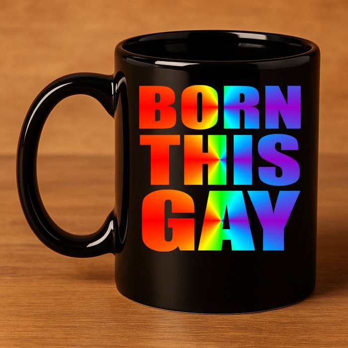 Born This Gay Pride LGBT 11oz C Handle Ceramic Mug