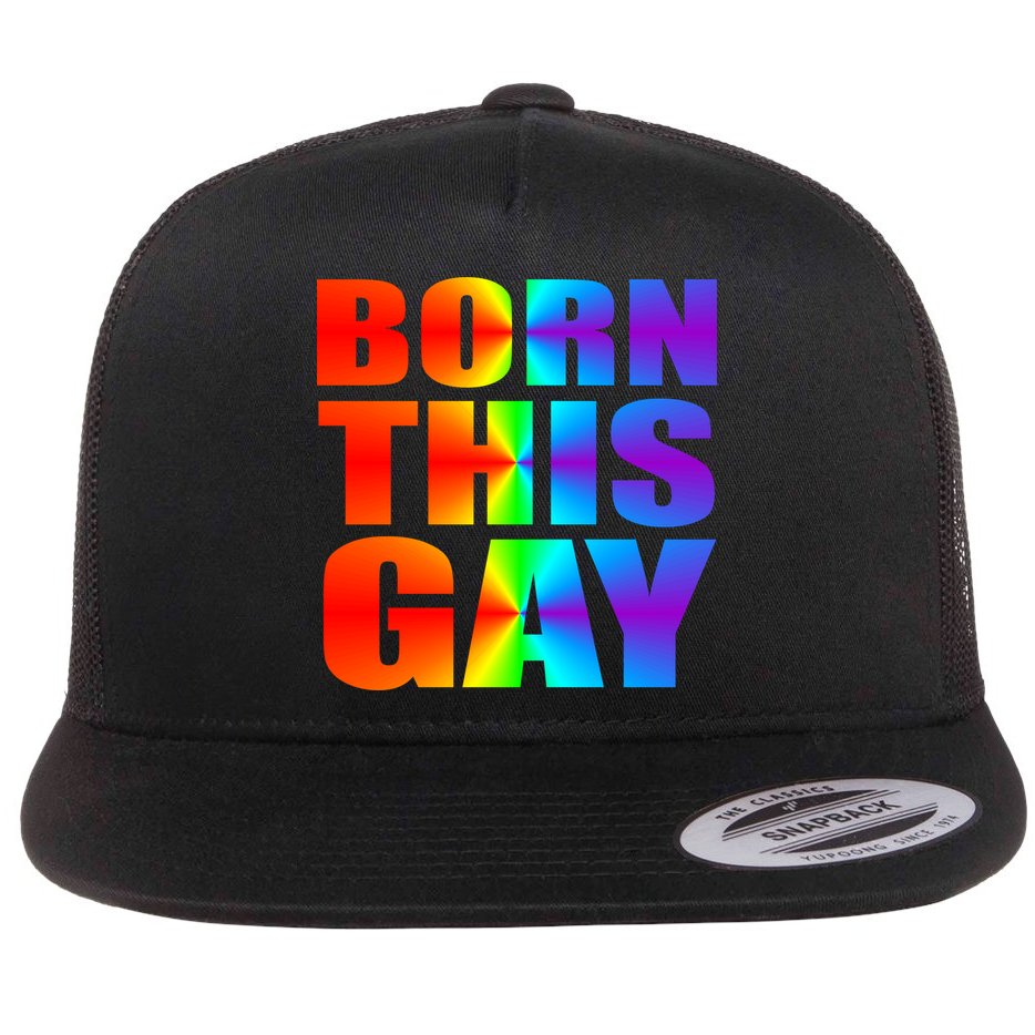 Born This Gay Pride LGBT Flat Bill Trucker Hat