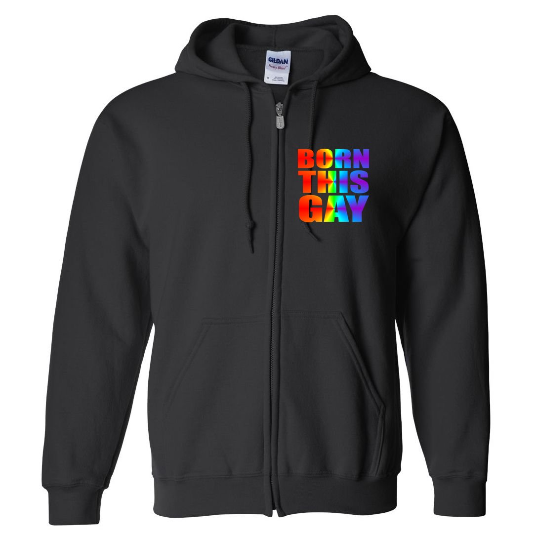 Born This Gay Pride LGBT Full Zip Hoodie