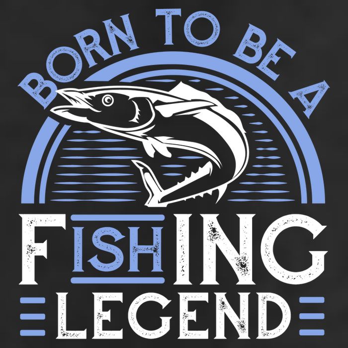 Born To Be A Fishing Legend Cool Comfort Performance Bucket Hat