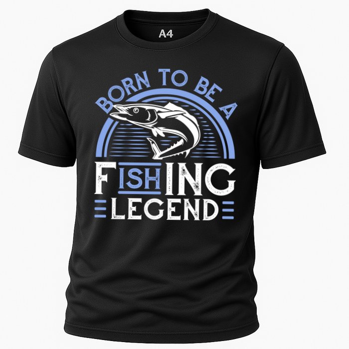 Born To Be A Fishing Legend Cooling Performance Crew T-Shirt