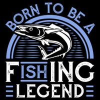 Born To Be A Fishing Legend Cooling Performance Crew T-Shirt