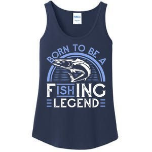 Born To Be A Fishing Legend Ladies Essential Tank