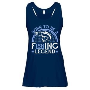 Born To Be A Fishing Legend Ladies Essential Flowy Tank