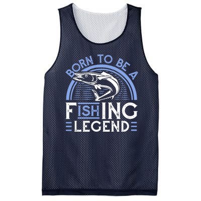 Born To Be A Fishing Legend Mesh Reversible Basketball Jersey Tank