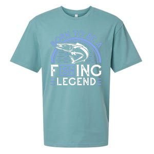 Born To Be A Fishing Legend Sueded Cloud Jersey T-Shirt