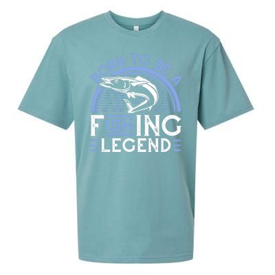 Born To Be A Fishing Legend Sueded Cloud Jersey T-Shirt