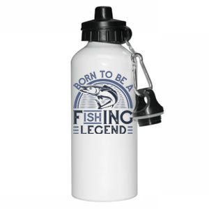 Born To Be A Fishing Legend Aluminum Water Bottle 