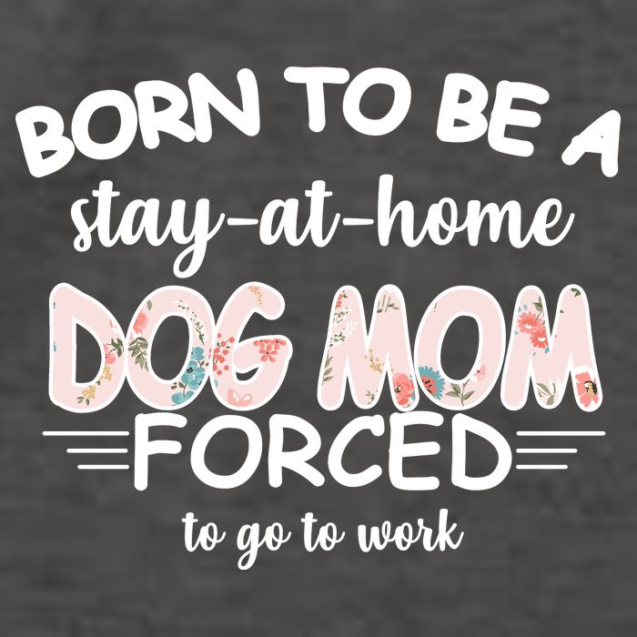 Born To Be A Stay At Home Dog Mom Vector Backpack