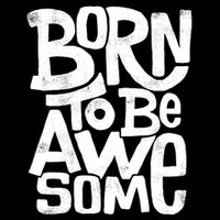 Born To Be Awesome  Women's V-Neck T-Shirt
