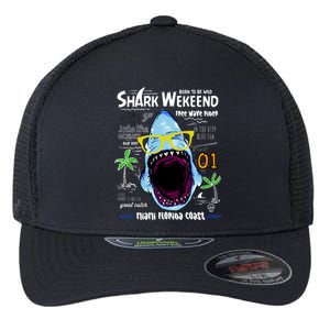 Born To Be Wild - Shark Weekend Slogans Flexfit Unipanel Trucker Cap