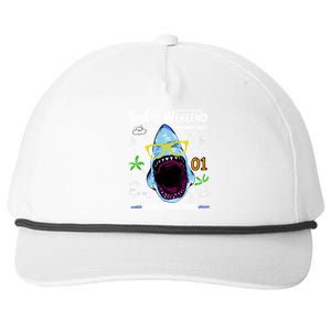 Born To Be Wild - Shark Weekend Slogans Snapback Five-Panel Rope Hat