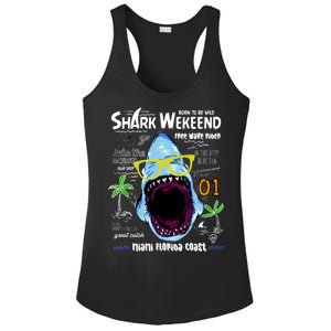 Born To Be Wild - Shark Weekend Slogans Ladies PosiCharge Competitor Racerback Tank