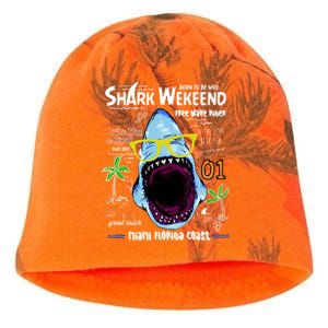 Born To Be Wild - Shark Weekend Slogans Kati - Camo Knit Beanie