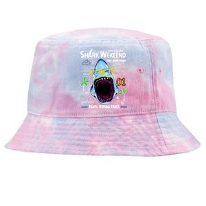 Born To Be Wild - Shark Weekend Slogans Tie-Dyed Bucket Hat