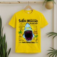 Born To Be Wild - Shark Weekend Slogans T-Shirt