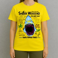 Born To Be Wild - Shark Weekend Slogans T-Shirt
