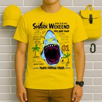 Born To Be Wild - Shark Weekend Slogans T-Shirt