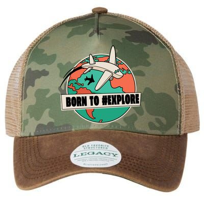 Born To Explore Legacy Tie Dye Trucker Hat