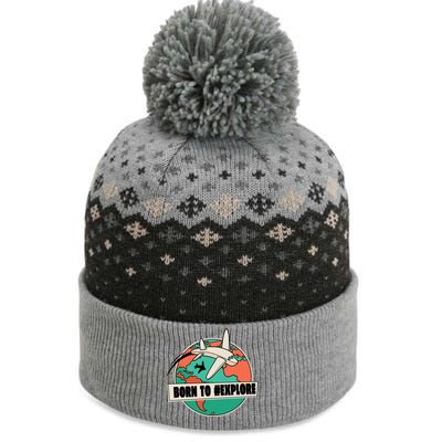 Born To Explore The Baniff Cuffed Pom Beanie