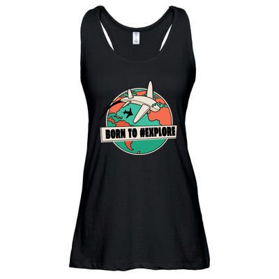Born To Explore Ladies Essential Flowy Tank