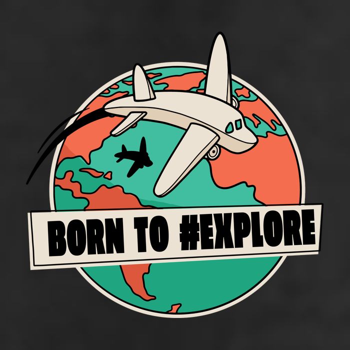 Born To Explore Golf Towel