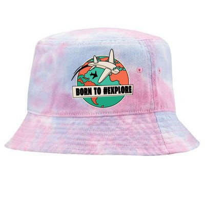 Born To Explore Tie-Dyed Bucket Hat