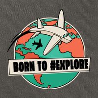 Born To Explore Cotton Canvas Backpack