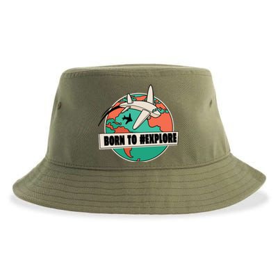 Born To Explore Sustainable Bucket Hat