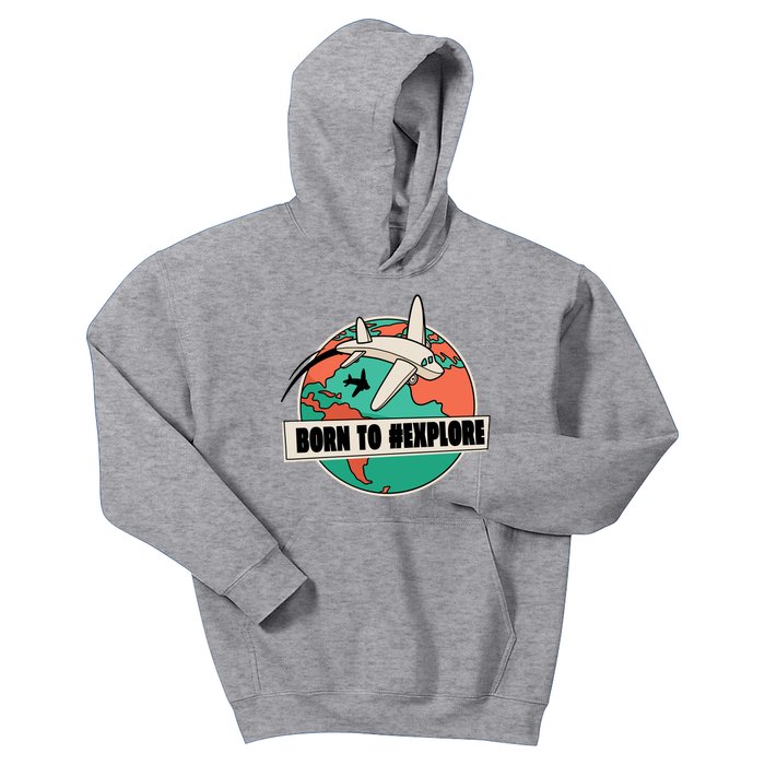 Born To Explore Kids Hoodie