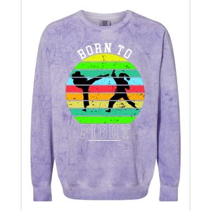 Born To Fight Colorblast Crewneck Sweatshirt