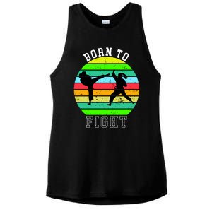 Born To Fight Ladies PosiCharge Tri-Blend Wicking Tank