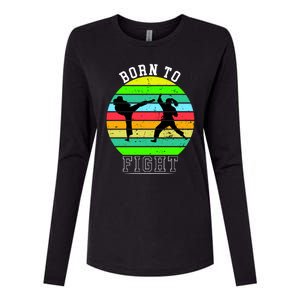 Born To Fight Womens Cotton Relaxed Long Sleeve T-Shirt