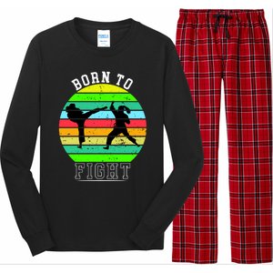 Born To Fight Long Sleeve Pajama Set