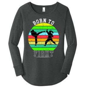 Born To Fight Women's Perfect Tri Tunic Long Sleeve Shirt