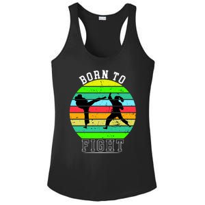 Born To Fight Ladies PosiCharge Competitor Racerback Tank