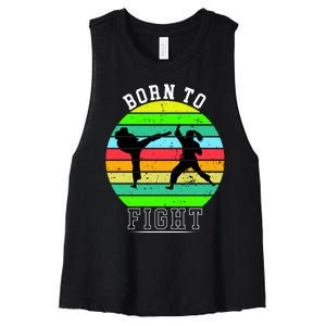 Born To Fight Women's Racerback Cropped Tank